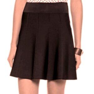 BCBGMaxazria Vida Paneled A-Line Skirt Banded